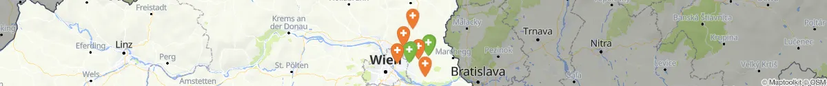 Map view for Pharmacies emergency services nearby Auersthal (Gänserndorf, Niederösterreich)